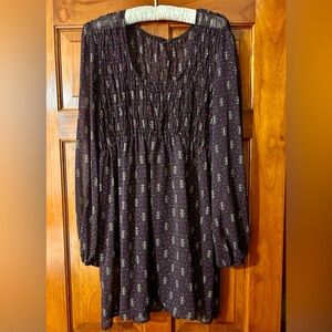 Purple Long Sleeve Tunic Top